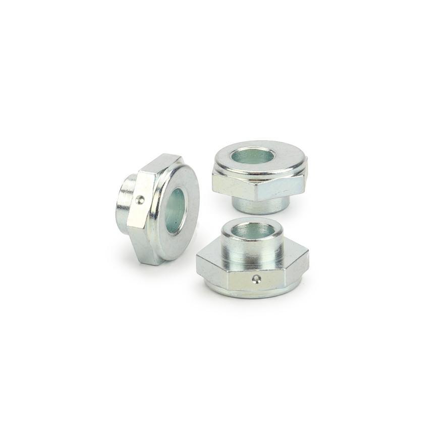 Excenter 6-Kant f. Sturzeinstellung Ø1: 8 mm, Ø2: 10 mm; SW: 19 mm Excenter 6-Kant f. Sturzeinstellung Ø1: 8 mm, Ø2: 10 mm; SW: 19 mm